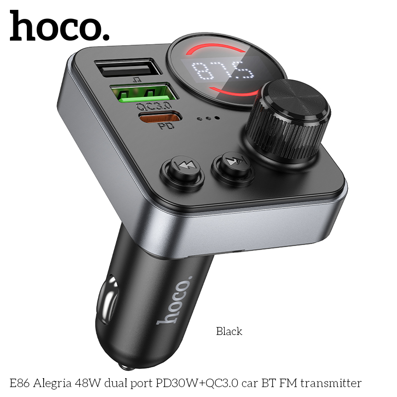 Tẩu Sạc Ô Tô Hoco FM BT E86 48w