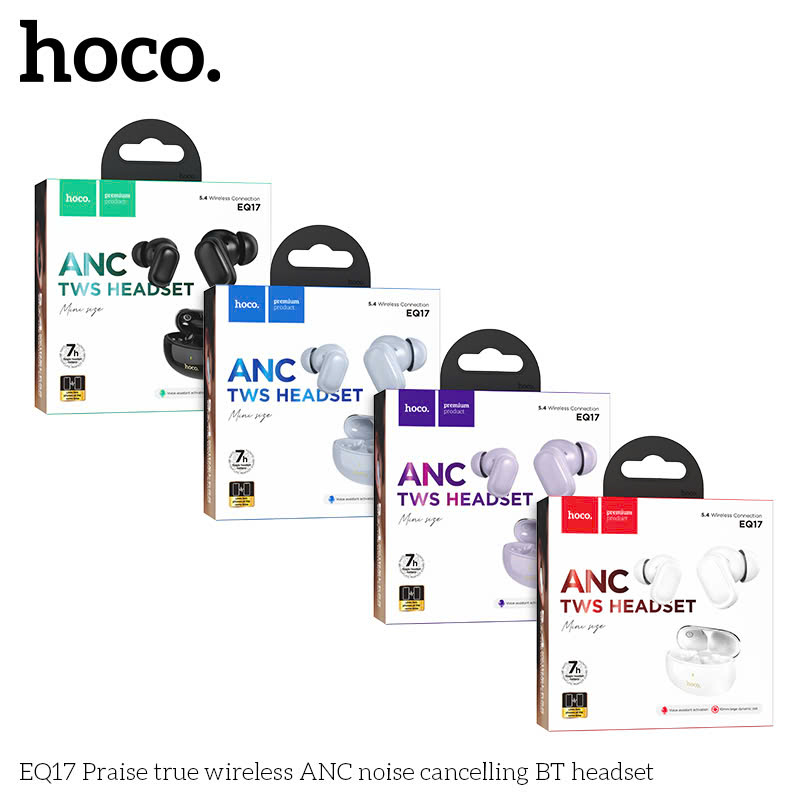 Tai Nghe Bluetooth Hoco EQ17 ANC nghe nhạc 7h giá tốt