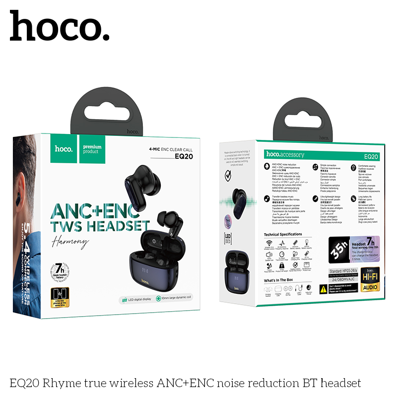 Tai Nghe Bluetooth Hoco EQ20 ANC + ENC giá sỉ