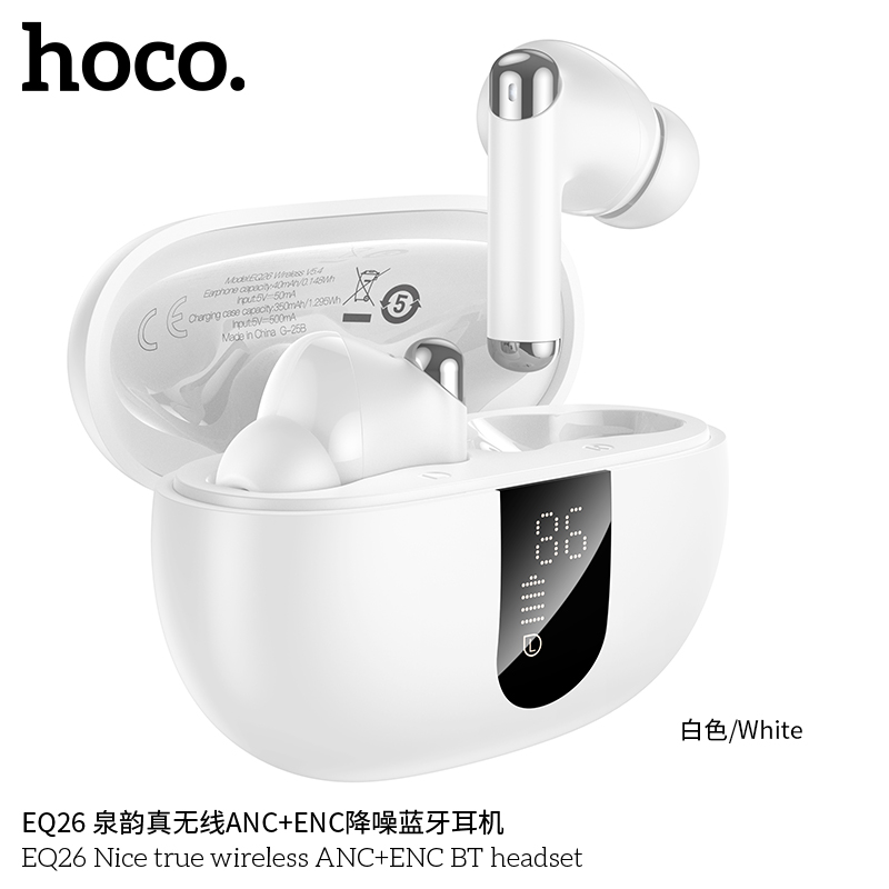 Tai nghe Bluetooth Hoco EQ26 hộp sạc 300mAh giá tốt