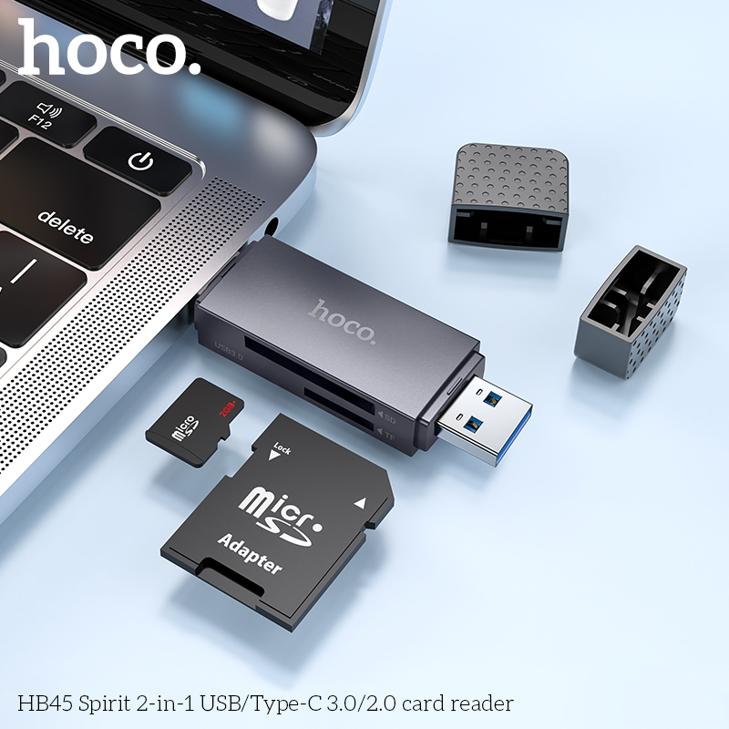 Đầu Đọc Thẻ Hoco HB45 USB/Type-C 2.0