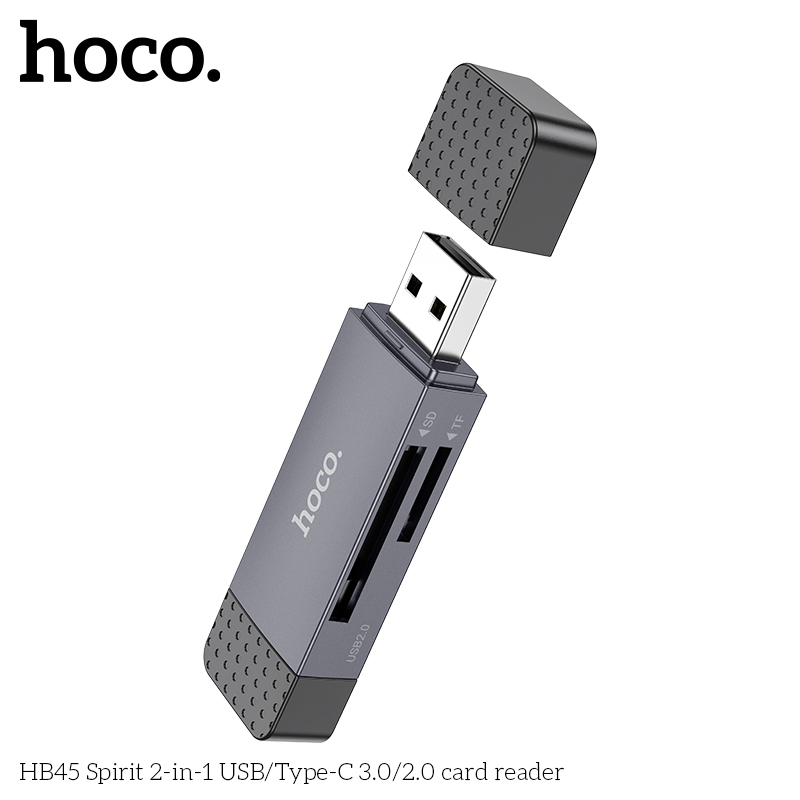 bán buôn Đầu Đọc Thẻ Hoco HB45 USB/Type-C 2.0