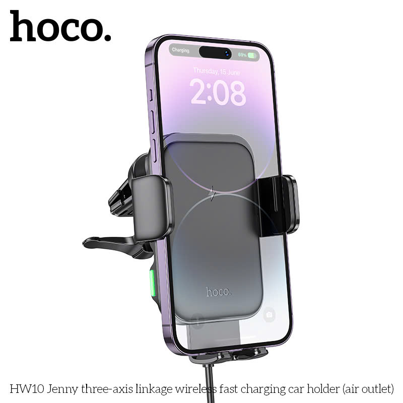 bán buôn Giá Đỡ Điện Thoại Kiêm Sạc Không Dây Hoco HW10