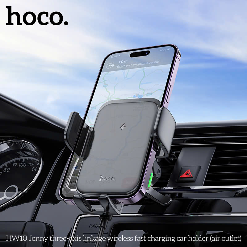 Giá Đỡ Điện Thoại Kiêm Sạc Không Dây Hoco HW10 giá tốt