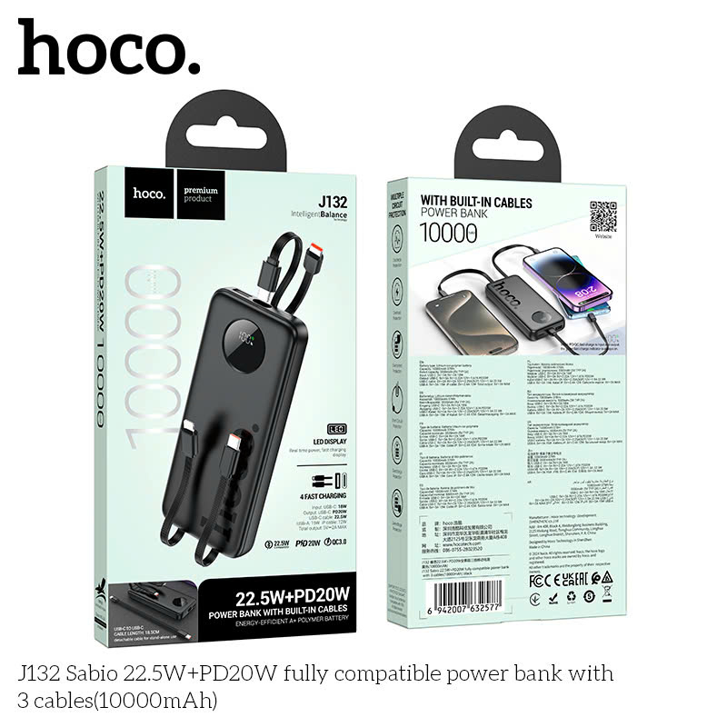 Sạc Dự Phòng Hoco J132 10000mAh