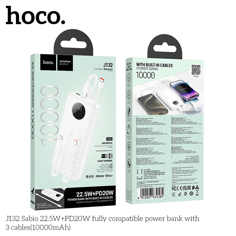 Sạc Dự Phòng Hoco J132 10000mAh