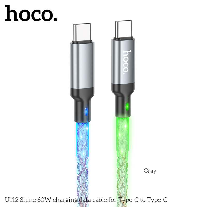 Cáp sạc Type-C Hoco U112 Type-C to Type-C giá sỉ chính hãng