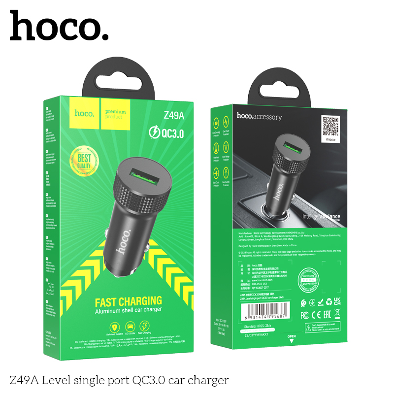 Tẩu Sạc Ô Tô Hoco Z49A 3.0 giá tốt