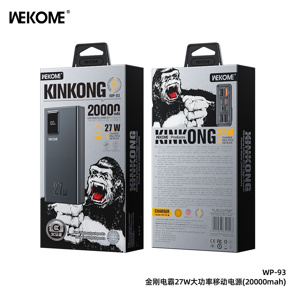 bán buôn Sạc Dự Phòng Wekome WP-93 20000mAh