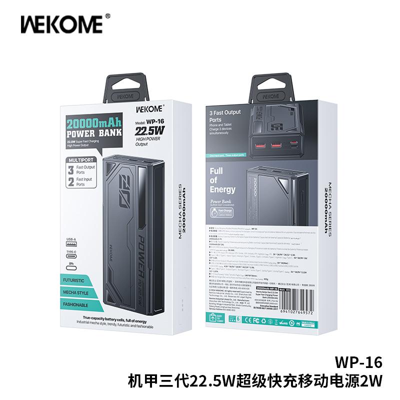 Sạc Dự Phòng Wekome WP-16 20000mAh