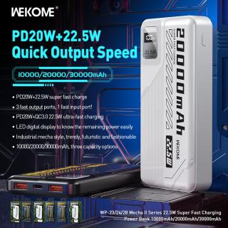 Sạc Dự Phòng Wekome WP-28 30000mAh