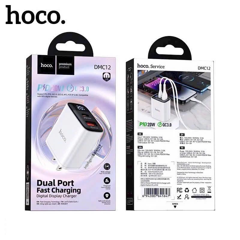 Củ Sạc Hoco DMC12 20w