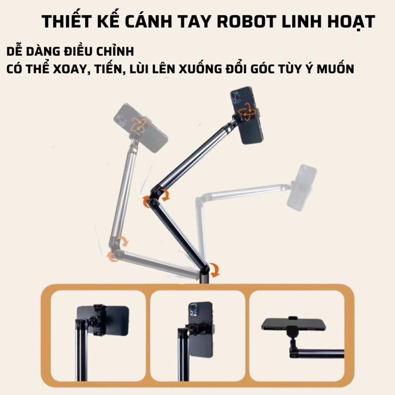 Giá đỡ điện thoại L01 giá đỡ cây treo trên sàn bằng kim loại cao 1,6m để xem phim quay hình video chụp ảnh livestream