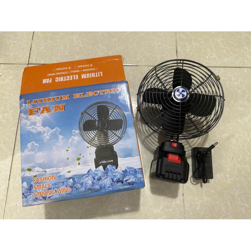 Quạt Tích Điện 2 Chế Độ Kiêm Sạc Dự Phòng