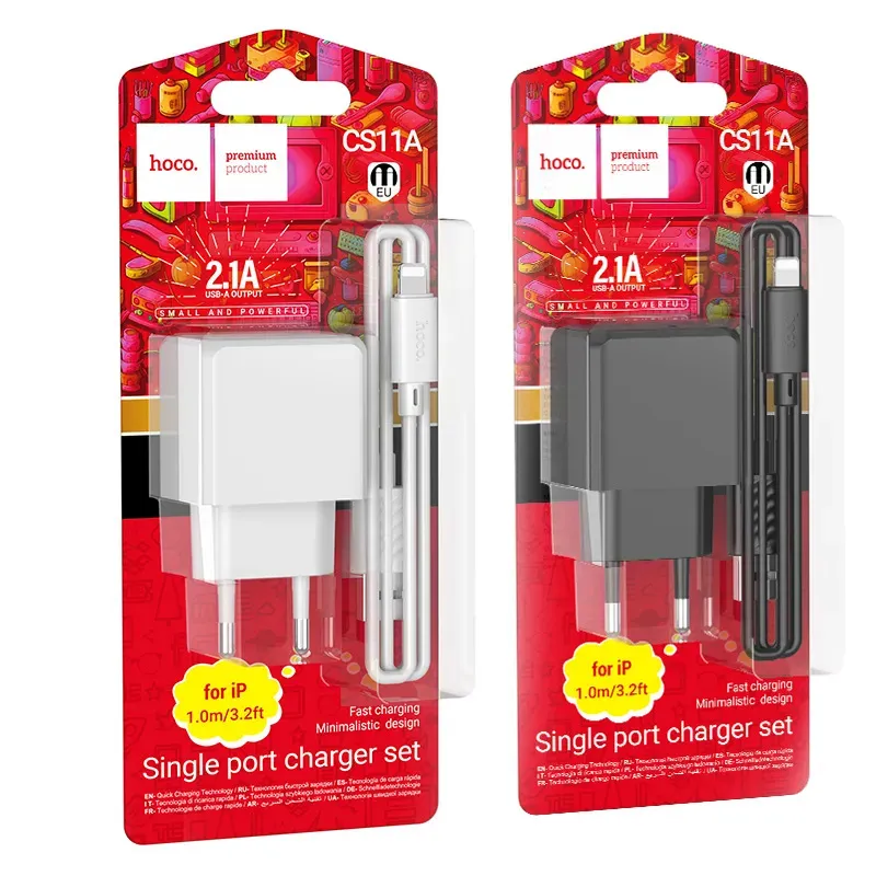 Bộ Sạc Kèm Dây iP Hoco CS11A Ocean (EU)