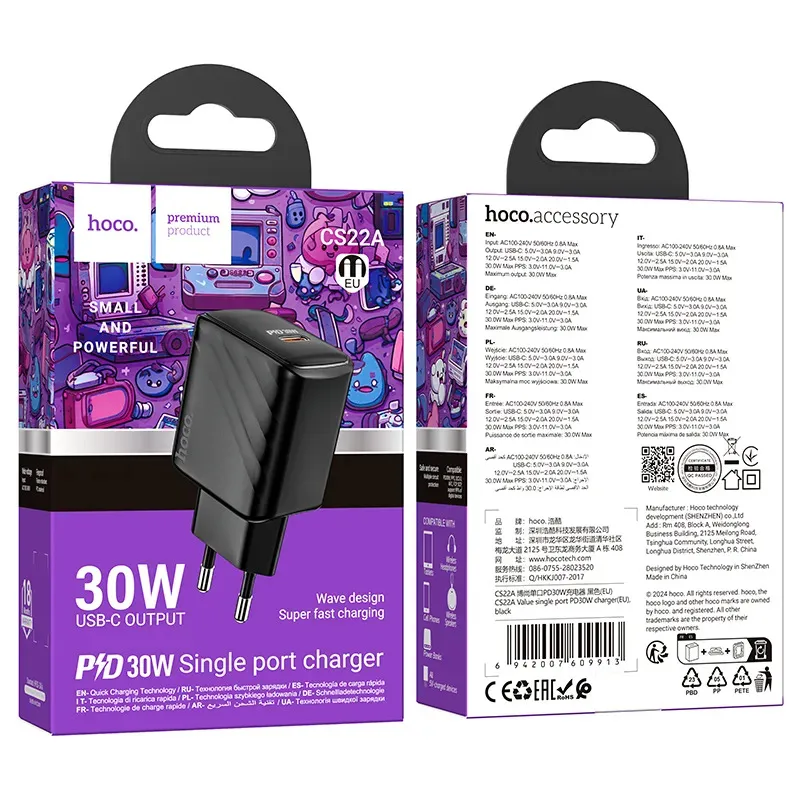 Củ Sạc PD30W Hoco CS22A Value (EU)