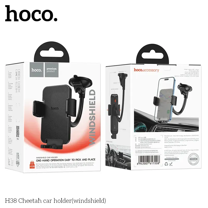 Giá Đỡ Ô Tô Hoco H38 Cheetah (Windshield)