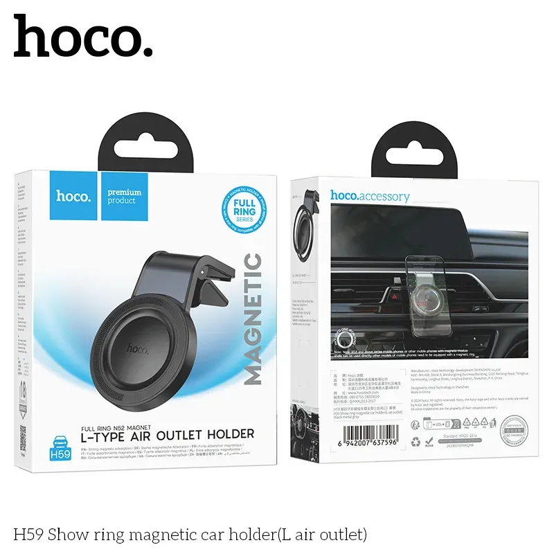 Giá Đỡ Ô Tô Hoco H59 Show Ring (L Air Outlet)
