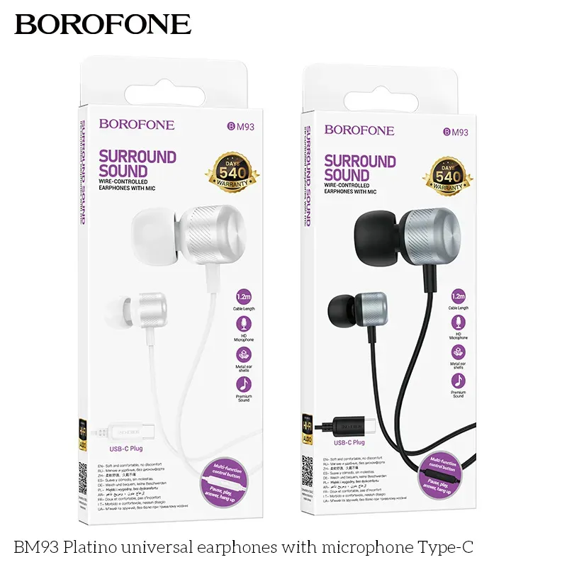 Tai Nghe Có Dây Type-C Hoco M93 Joy Wire-Controlled Digital giá sỉ
