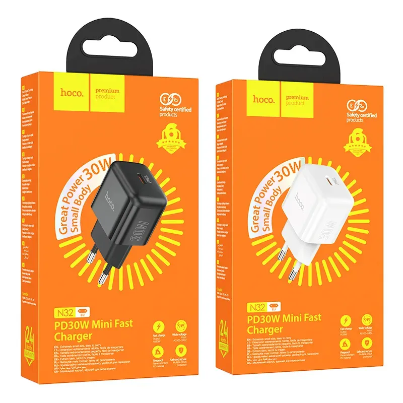 Củ Sạc PD30W Hoco N32 Glory (EU)