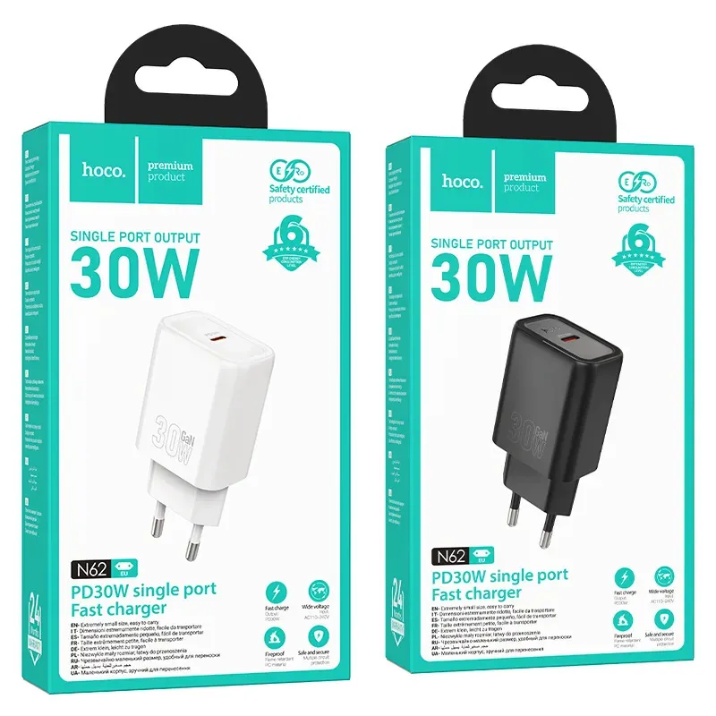 Củ Sạc PD30W Hoco N62 Gentle (EU)
