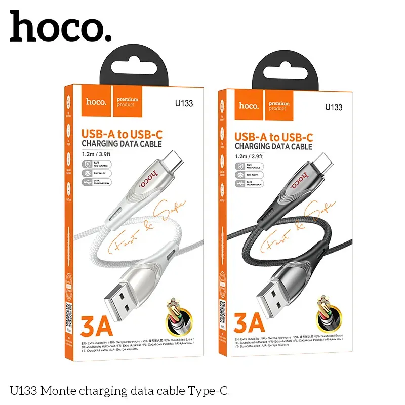 Cáp Sạc Type-C Hoco U133 Monte