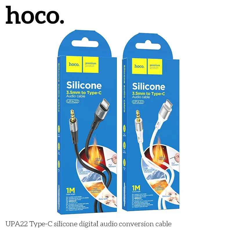 Cáp Chuyển Đổi Âm Thanh Hoco UPA22 Type-C silicone