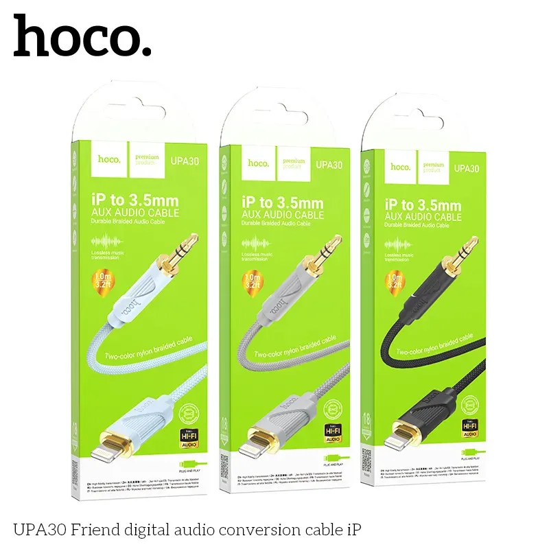 Cáp Chuyển Đổi Âm Thanh Hoco UPA30 Friend iP