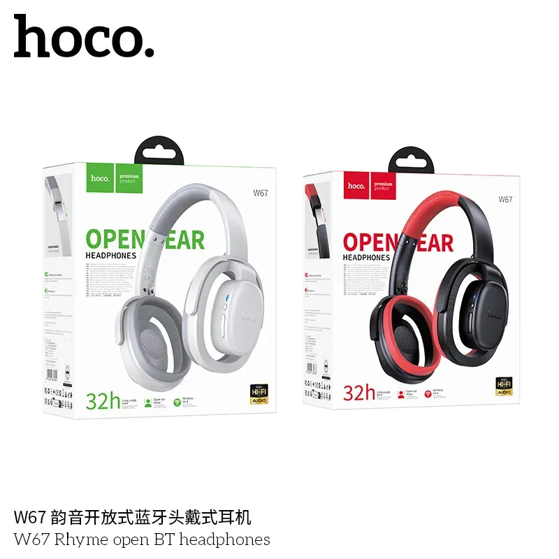 Tai Nghe Bluetooth Chụp Tai Hoco W67 Rhyme Open