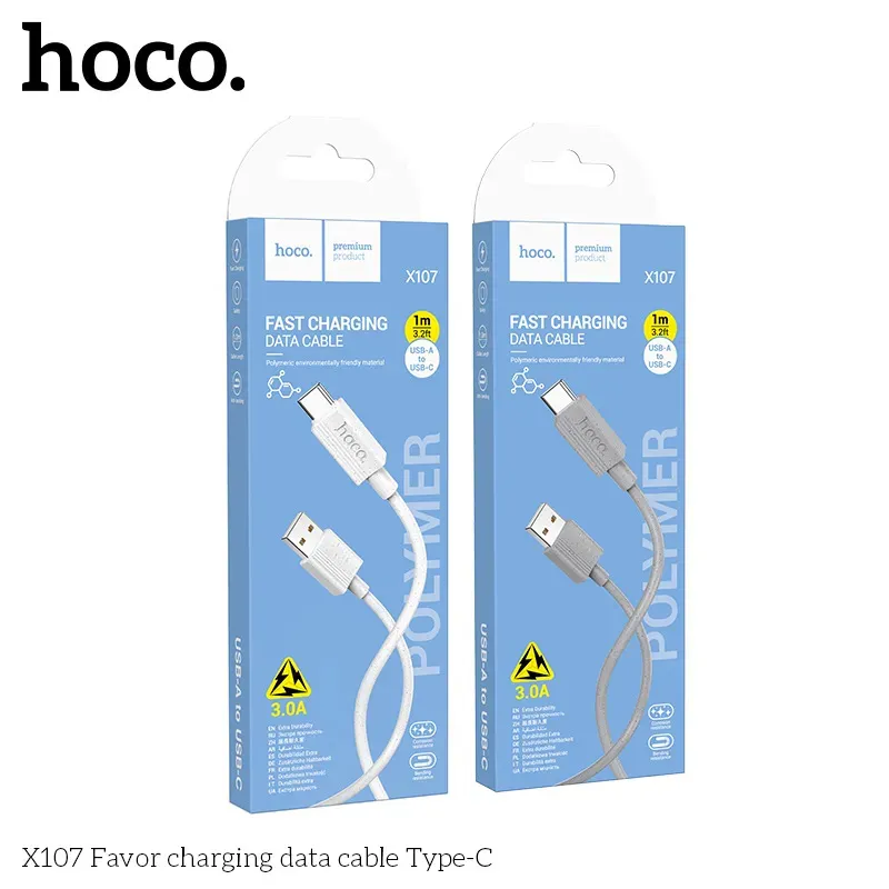 Cáp Sạc Type-C Hoco X107 Favor
