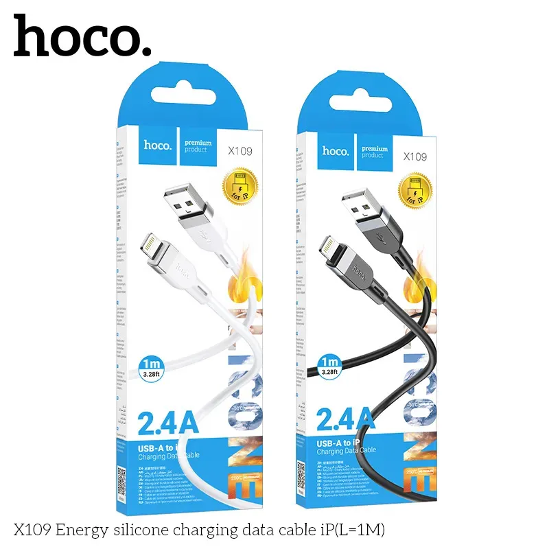 Cáp Sạc iP Hoco X109 Silicon Energy 1M