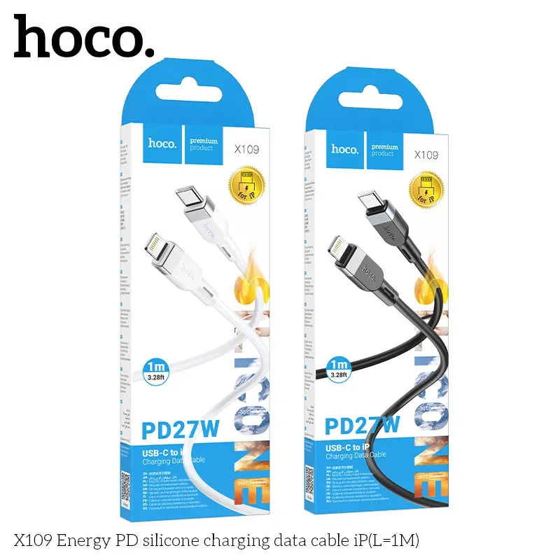 Cáp Sạc iP Hoco X109 Silicon Energy PD 1M