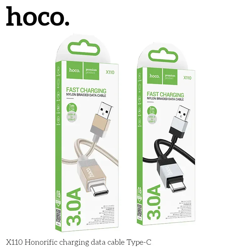 Cáp Sạc Type-C Hoco X110 Honorific
