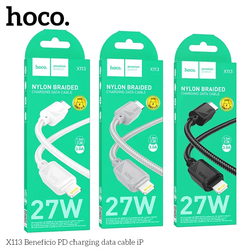 Cáp Sạc PD iP Hoco X113 Beneficio