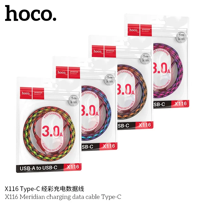 Cáp Sạc Type-C Hoco X116 Meridian