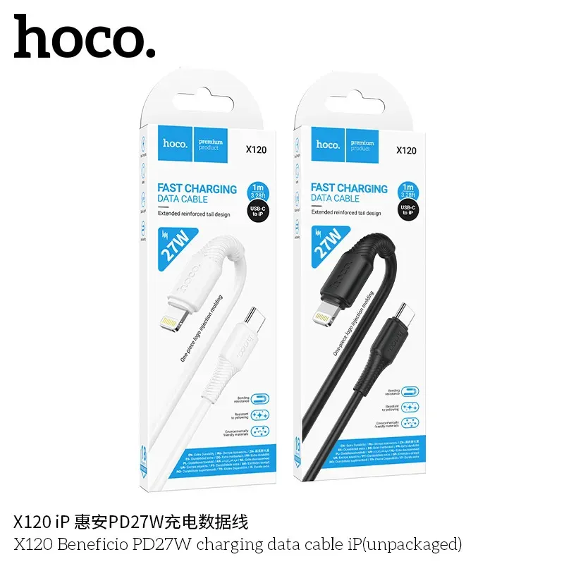 Cáp Sạc PD iP Hoco X120 Beneficio 27W