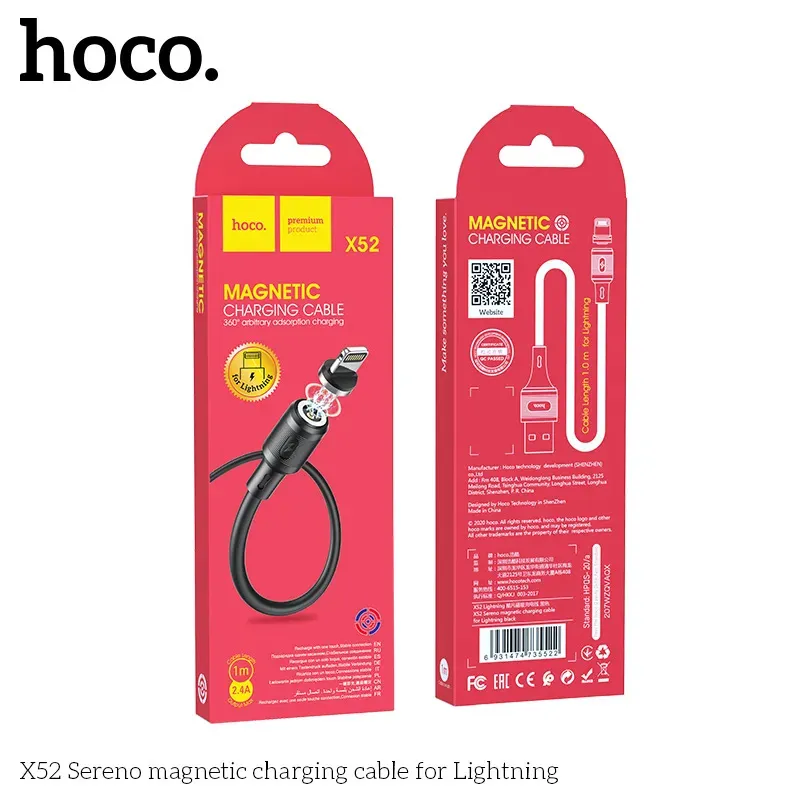 Cáp Sạc iP Hoco X52 Sereno Magnetic