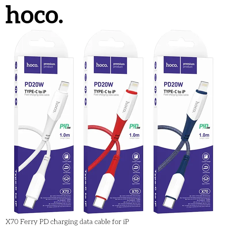 Cáp Sạc PD iP Hoco X70 Ferry