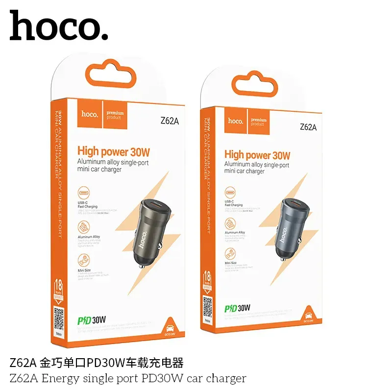 Tẩu Sạc Ô tô Hoco Z62A Energy PD30W