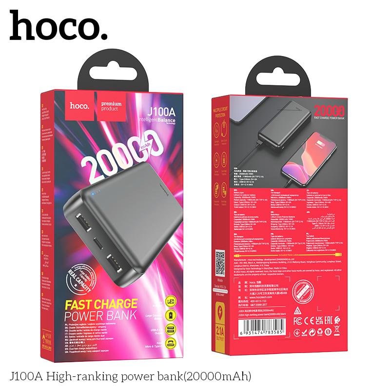 Sạc dự phòng Hoco J100A 20000mAh dung lượng cao