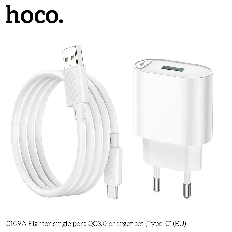 bộ sạc kèm dây type-c hoco c109a giá sỉ