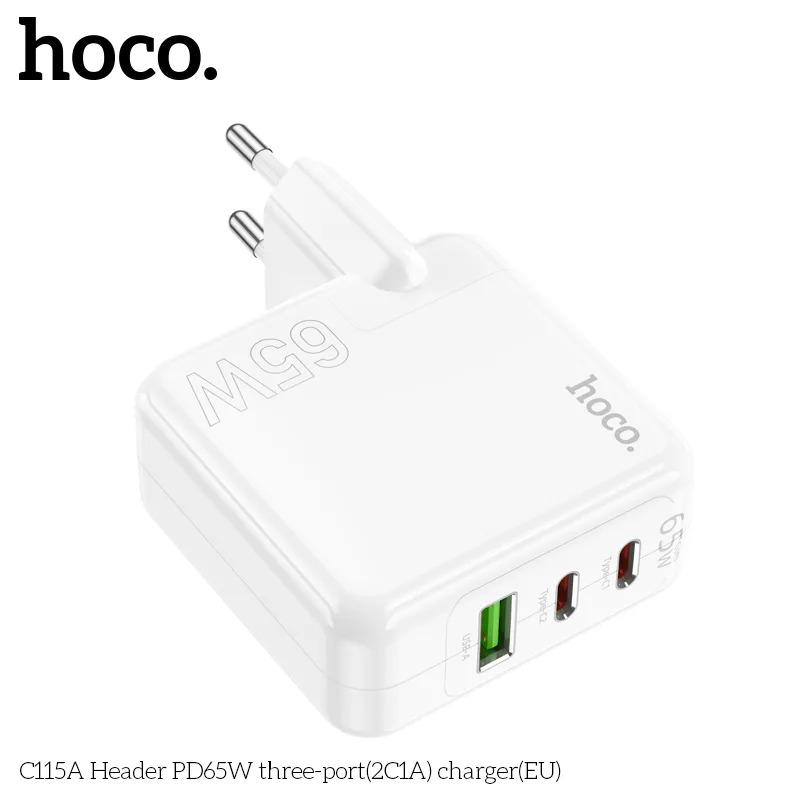 củ sạc PD65W 3 cổng giá sỉ