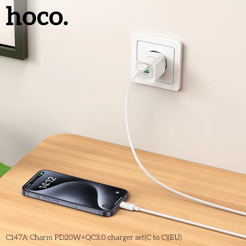 bộ sạc kèm dây C to C giá sỉ