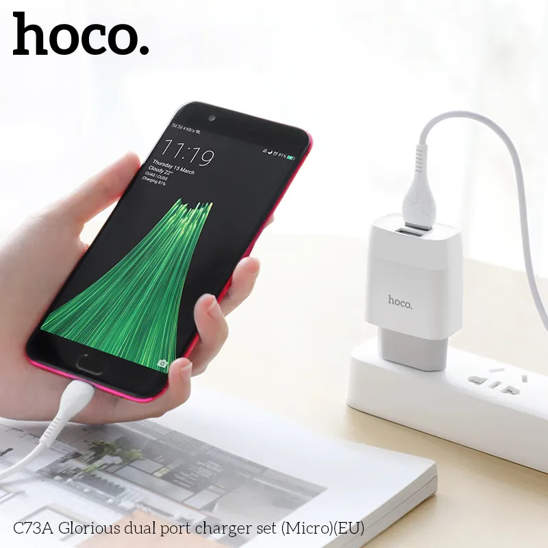 bộ sạc chính hãng hoco c73a giá sỉ