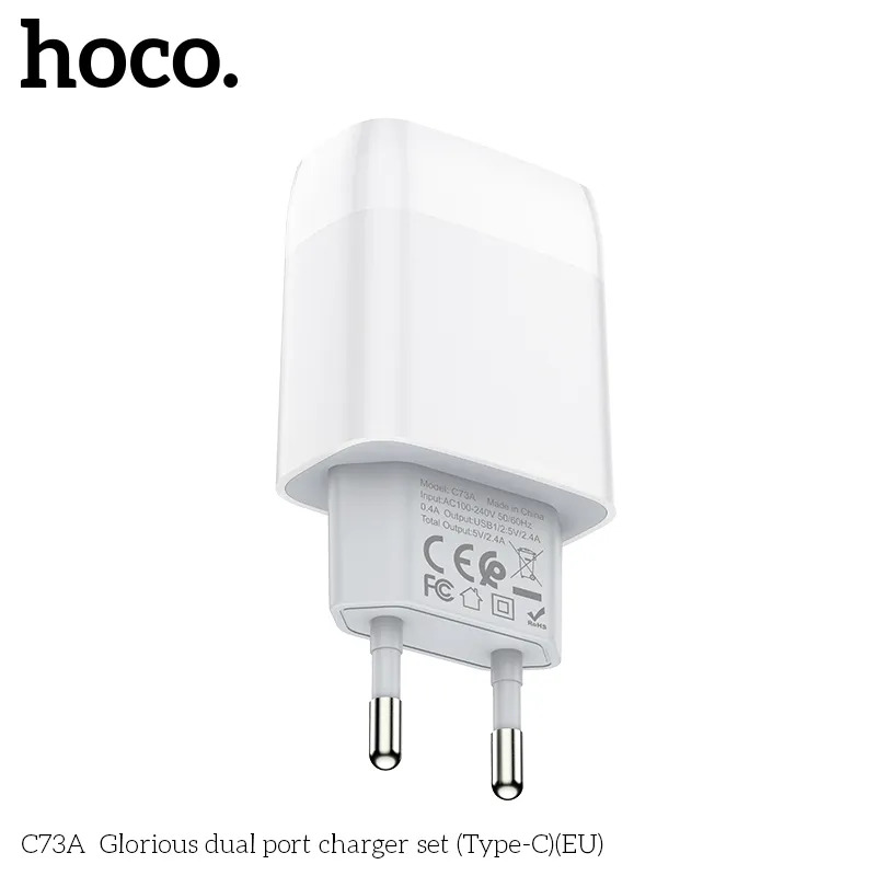 bộ sạc hoco hai cổng bền đẹp