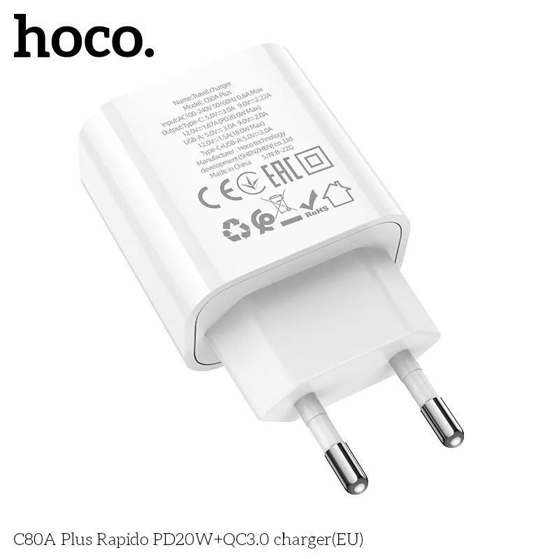 củ sạc nhanh giá sỉ hoco c80a plus