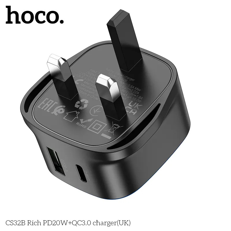 củ sạc giá sỉ Hoco CS32B chính hãng