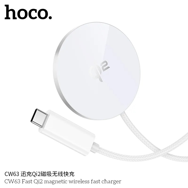 Sạc Không Dây Hoco CW63 Fast Qi2 giá sỉ – Bán buôn uy tín