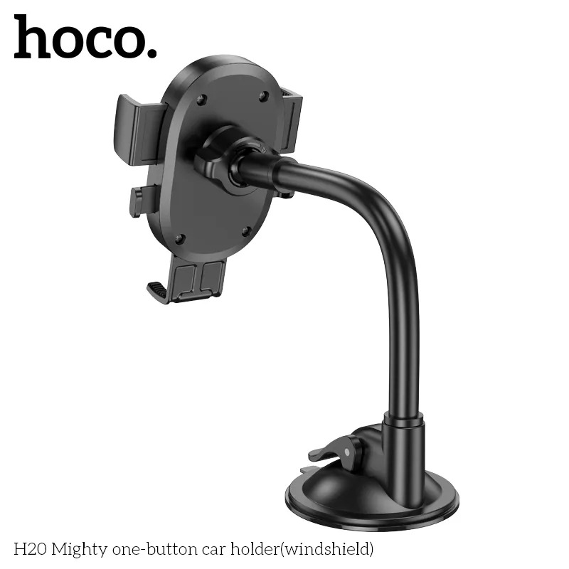 giá đỡ ô tô hoco h20 mighty one-button windshield