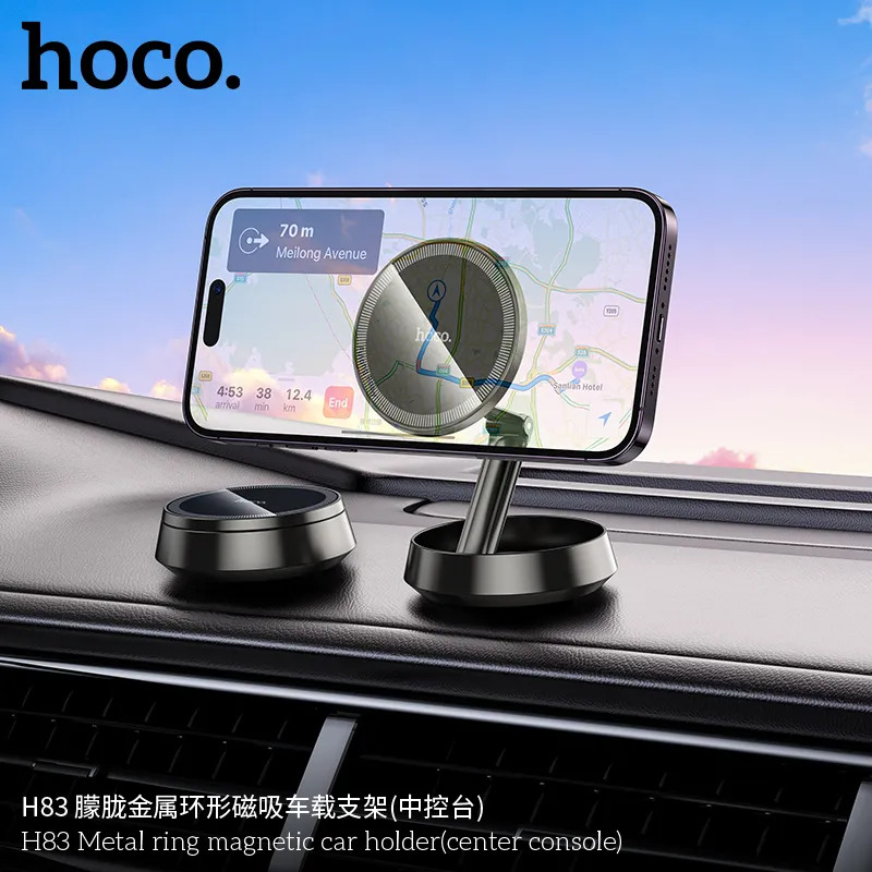 giá đỡ ô tô hoco h83 metal ring cho điện thoại